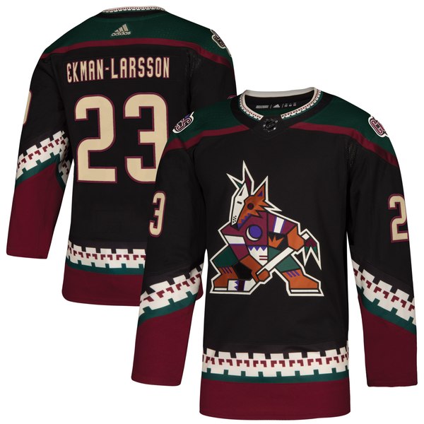 Men's Arizona Coyotes #23 Oliver Ekman-Larsson Black Stitched NHL Jersey
